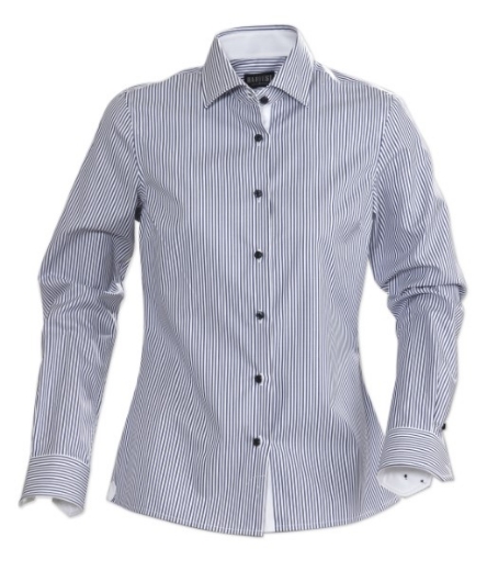 Picture of James Harvest Ladies Reno Stripe Shirt 100% Combed Cotton